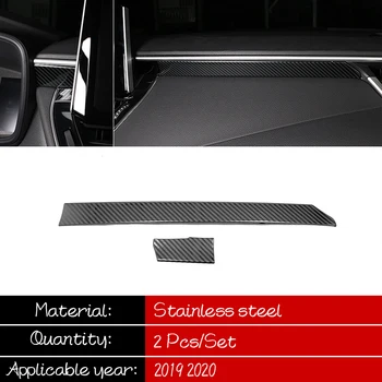 

For Toyota Corolla Accessories 2019 2020 Car Styling Stainless steel Car Console Decoration Strip Cover Trim Sticker 2pcs