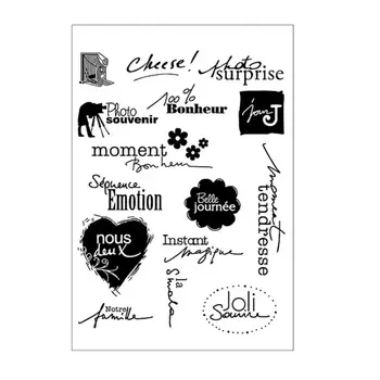 

Transparent Stamp Silicone Seal Sheet For DIY Scrapbook Craft Card Album