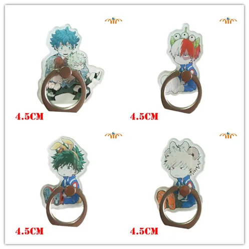 

OHCOMICS Anime My Hero Academia Midoriya Izuku Bakugou All Might 360 Degrees Square Ring Stand Mount Holder Mobile Phone Stents