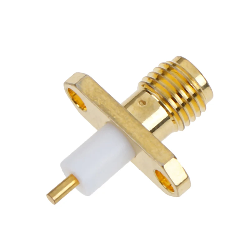Горячая продажа 1 шт. SMA гнездо шасси PTFE w/2 отверстия Фланцевая панель RF