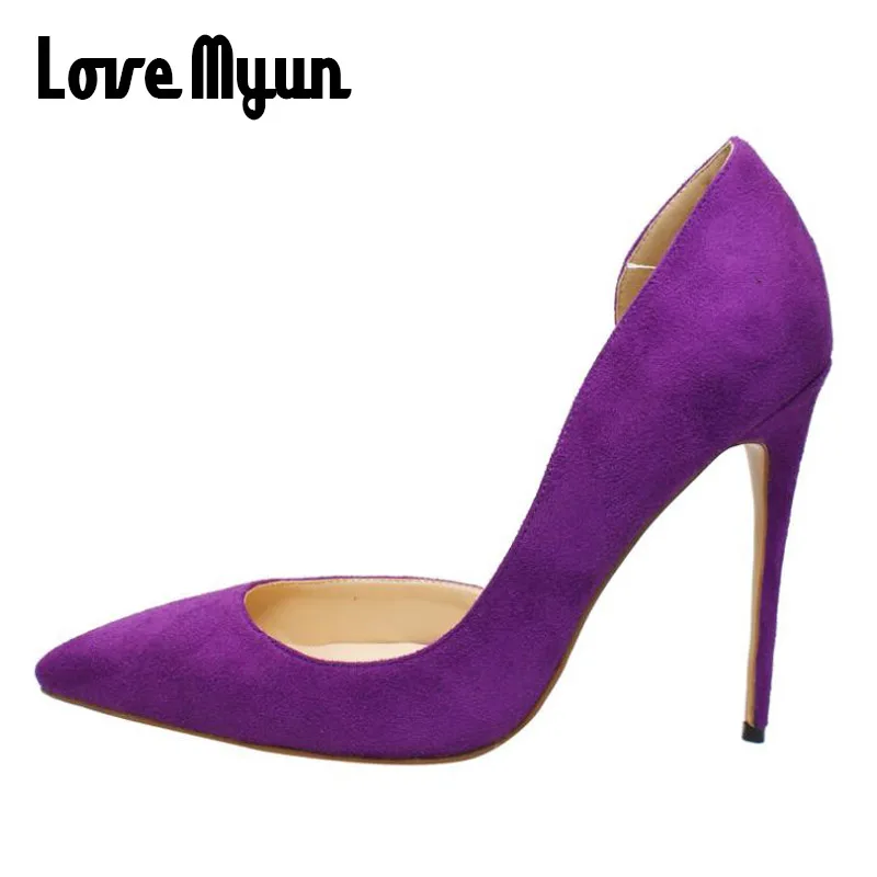 

Brand Sexy Formal Ladies thin High Heels Pumps Pointy Toe Stiletto Shallow 12CM Women High Heels Wedding shoes big size 46 OO-10
