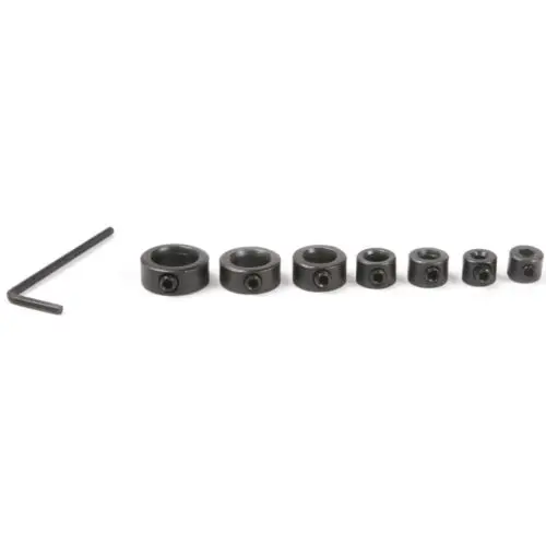 Buy 7pcs Drill Bit Depth Stop Collar Split Ring