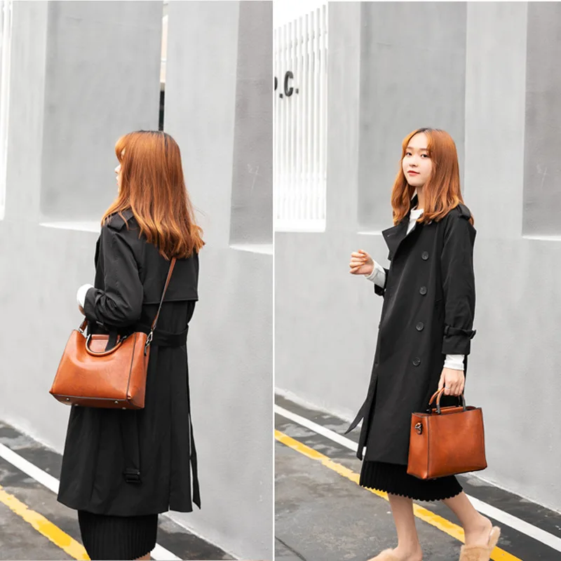 

2019 New European and American Trendy Mommy Bag Fashion Hand-held Bucket Lady Single Shoulder Slant Bag PU