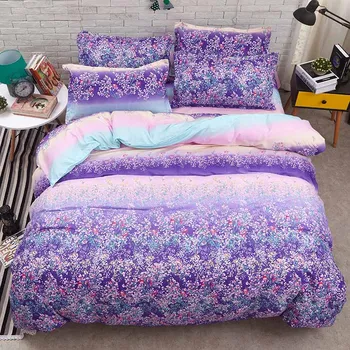 

Home Textile sping Autumn colorful Flower Series 4pcs Bedding Sets Bed Linens Bed Set Duvet Cover Sheet adult Cover Set king 003