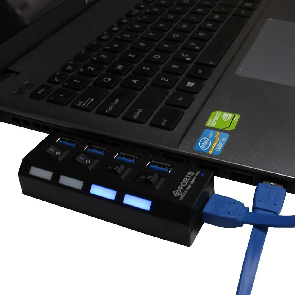 USB 3 0 концентратор Высокоскоростной 4 порта USB3.0 с DC 5 V/2A порт питания отдельные