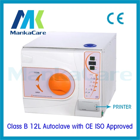

12L Autoclave with Printer Europe B class Vacuum medical dental Sterilizer sterilization with CE and ISO Lab Equipment