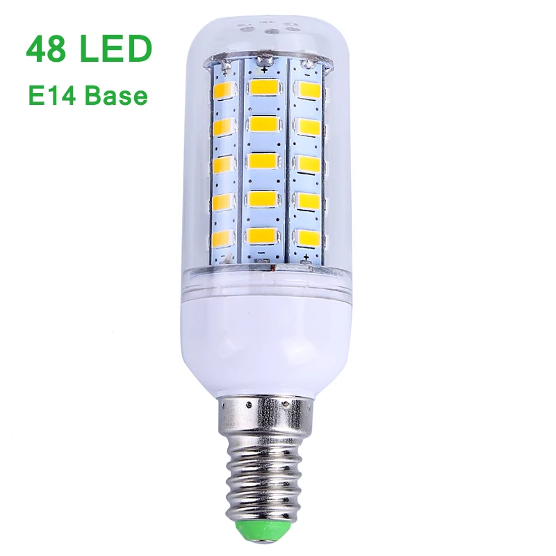 Ультра яркая SMD5730 E27 E14 G9 Светодиодная лампа 7 12 15 18 20 Вт 220 в 360 градусов кукурузная