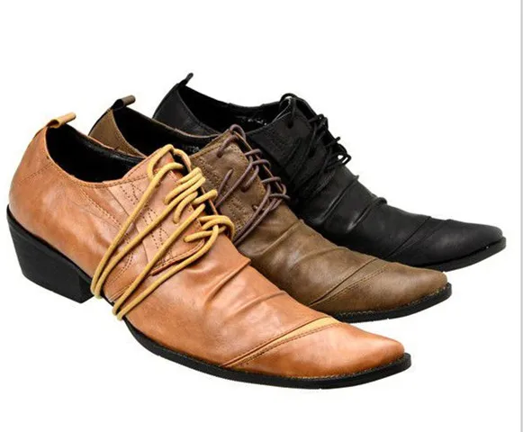 

British Mens Real Leather Lace Up Stylish Square Toe Nightclub Dress Shoes F40