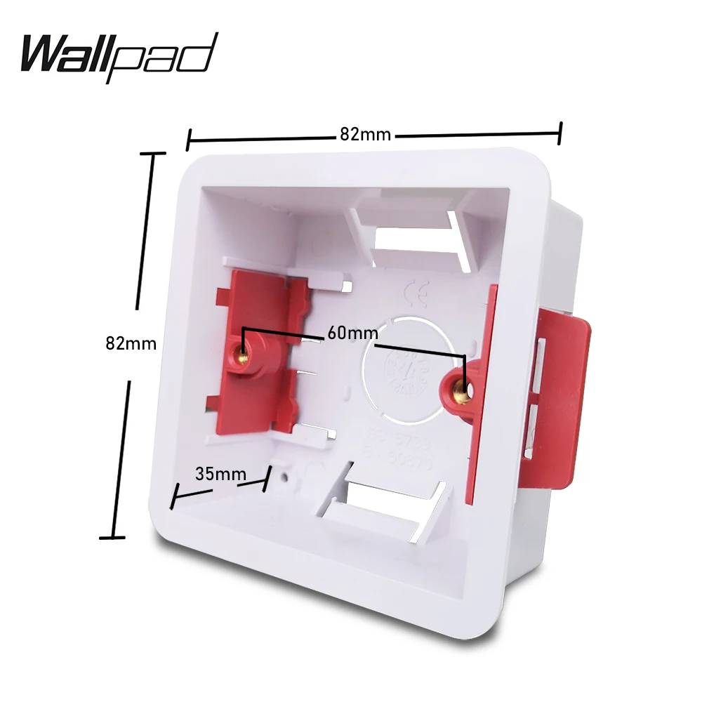 Адрель Одиночная сухая подкладка коробка для гипсокартона гипсокартон Британский стандарт 35 мм Глубина Монтажная коробка