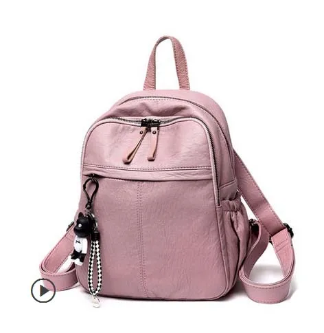 

FMBZ casual woman bag new trend of simple ladies backpack Fashionable Woman Backpack Student backpackFree Shipping