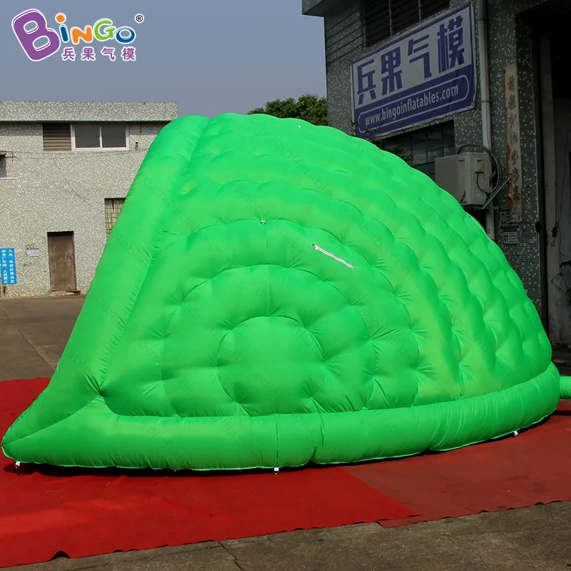  Free shipping green color inflatable half dome lighting tent high quality 5x4.2x2.5 Meters blow-up 