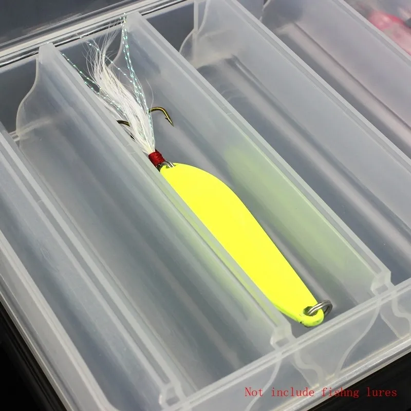 Double Side 14 Compartments Fishing Lure Box for Shrimp Bait Metal Spoon Lures Storage Multi-function Fishing Tackle Box hot
