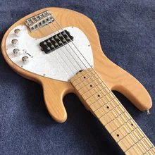 NEW arrival Vicers electric bass in original wood color with 6 strings , hot selling high quality bass guitar