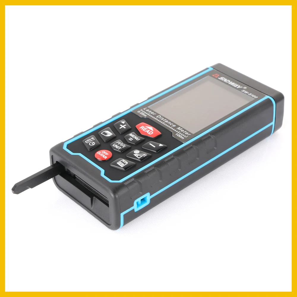  Sndway USB recarga portátil pantalla colorida Digital láser medidor de distancia alcance buscador t