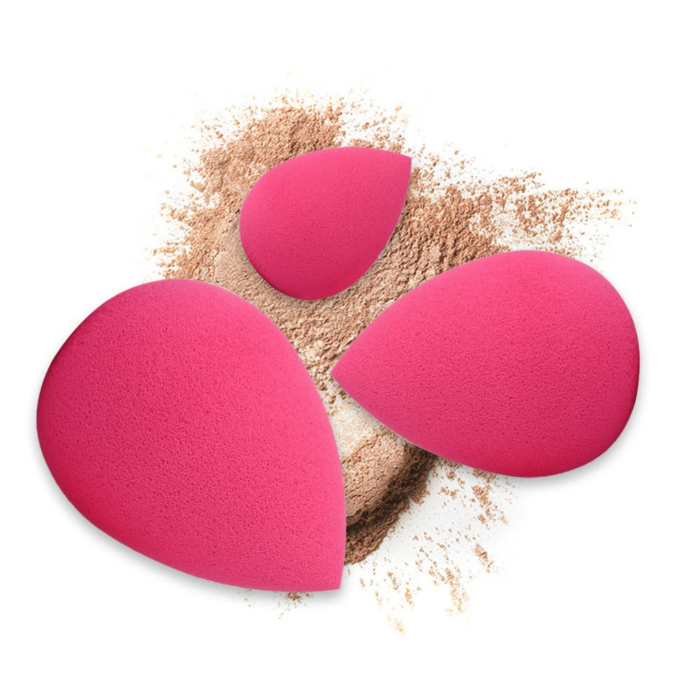 

MAANGE 3pcs 4 Color Sponge Makeup Blending Foundation Smooth Sponge Cosmetic Puff Cucurbit Water Drop Shape Puff