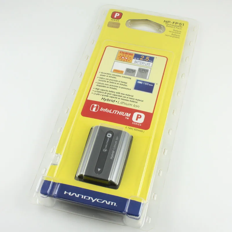 

NP-FP51 Battery NP-FP50 NP FP50 NP FP51 Batteries  For Sony DCR-HC19 HC30 HC40 HC46
