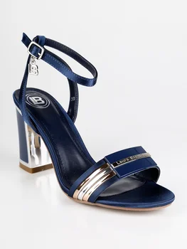

Blue sandals with ankle strap