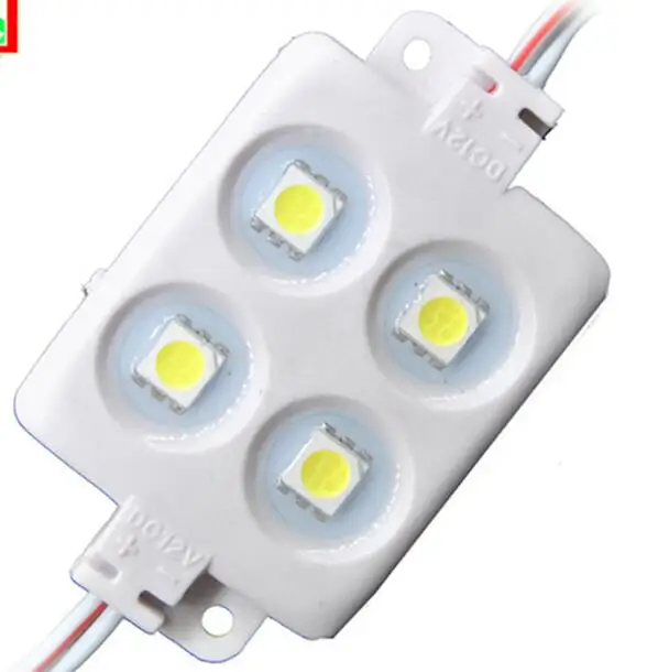 5050 4 LED Injection molding Module DC12V waterproof advertisement design lightsRed/Blue/Yellow/White/Green Freeshipping 5050 4 LED Injection molding Module DC12V waterproof advertisement design lightsRed/Blue/Yellow/White/Green Freeshipping