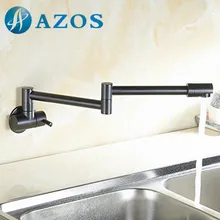 Одной ручкой холодной складной качели пот наполнителя Артикуляционная бассейна Нажмите масло резиновая бронзовый настенное крепление Кухня кран dlcf026c