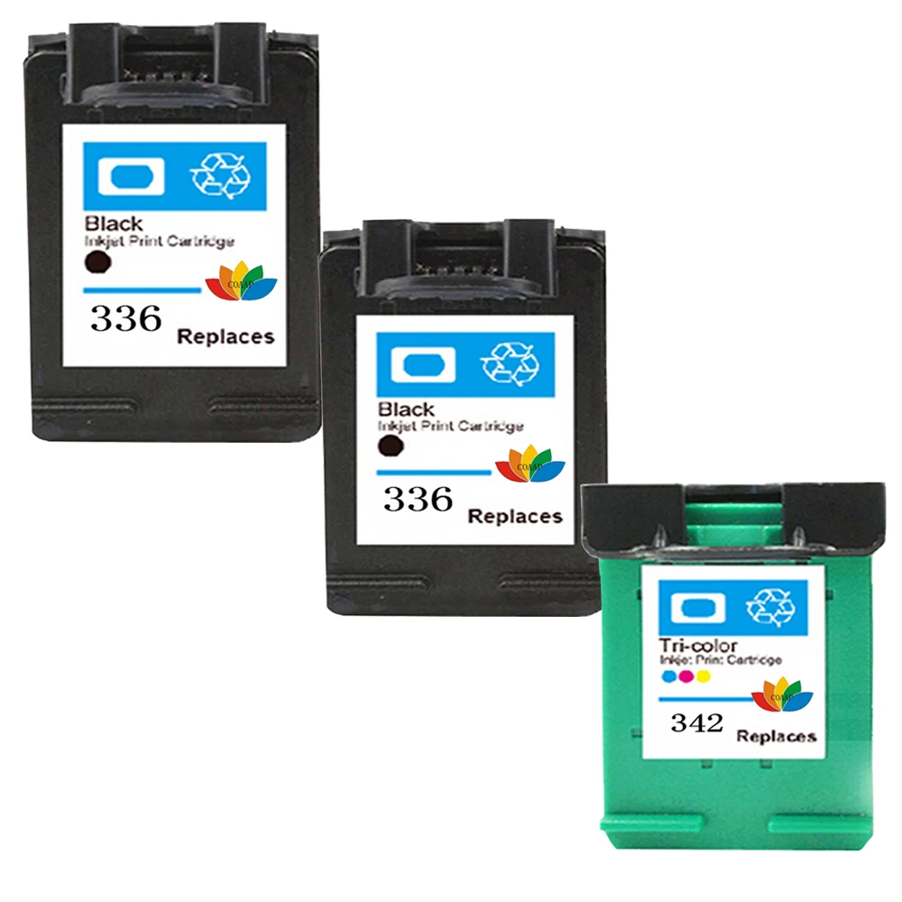 3 предмета в комплекте совместим HP 336 342 C9362EE C9361EE пополнен картриджи для принтеров