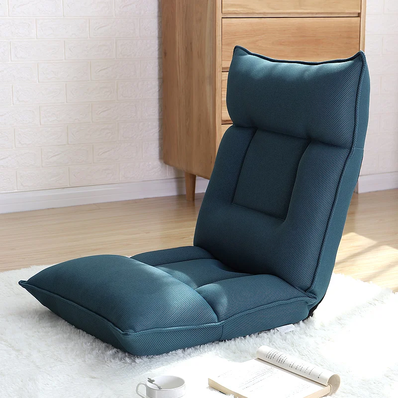  Floor Chair Folding Adjustable Gaming Couch with Backrest Lazy Lounge Sofa Bed Home Lunch Break Hom