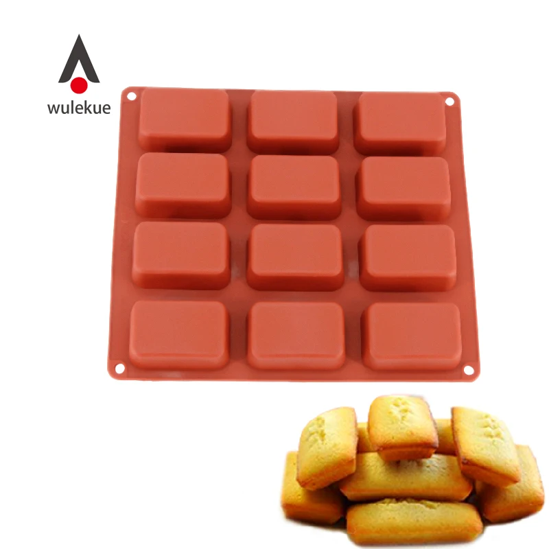 

Wulekue 3D Silicone Rectangle Molds Cake Chocolate Mousse Bread Baking Tools For Cakes Bread Pie Pastry Bakeware Accessories