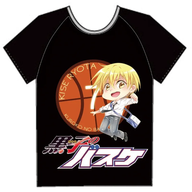 Футболка с японским Аниме Kuroko No Basket, летняя стильная футболка кисэ рёта, модные мужские и женские повседневные футболки с короткими рукавами, топы
