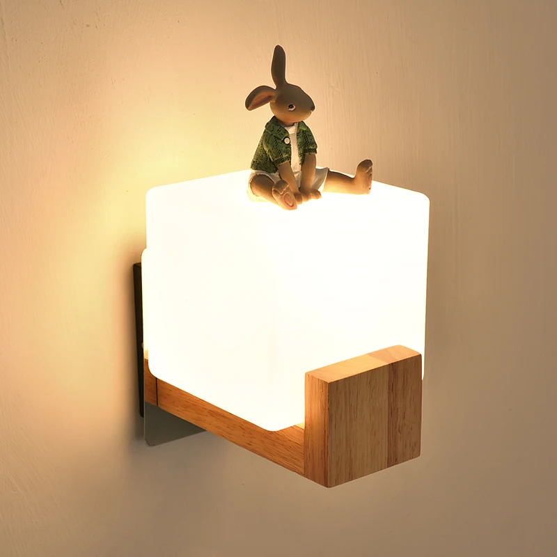 Japanese style wooden wall lamp creative corridor mysterious balcony