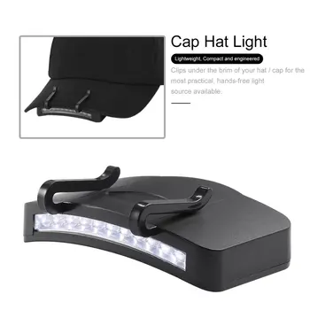 

Super Bright 11 LED Clip On Cap Hat Light Camping Walking Working Jogging Fishing HeadLamp Portable Outdoor Lighting Headlight