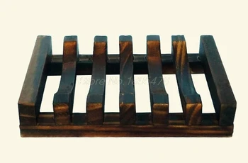 

150PCS Trapezoid 10.8x8x2.5cm Wooden Handmade Bathroom Wood Soap Dish Box Container Tub Storage Cup Rack Durable