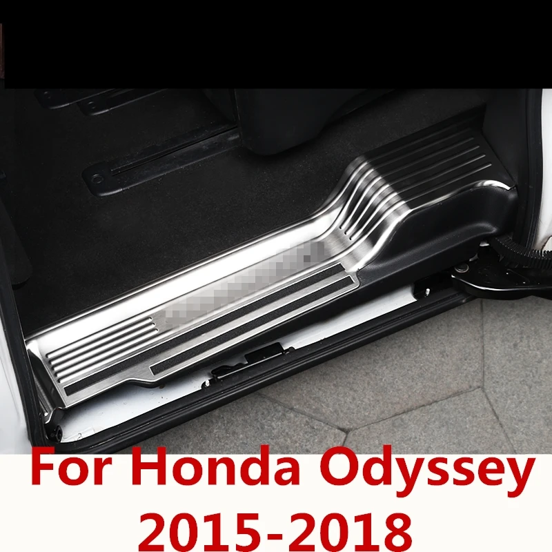 Защитная Накладка на порог из нержавеющей стали для Honda odysley 2015-2018 защитная