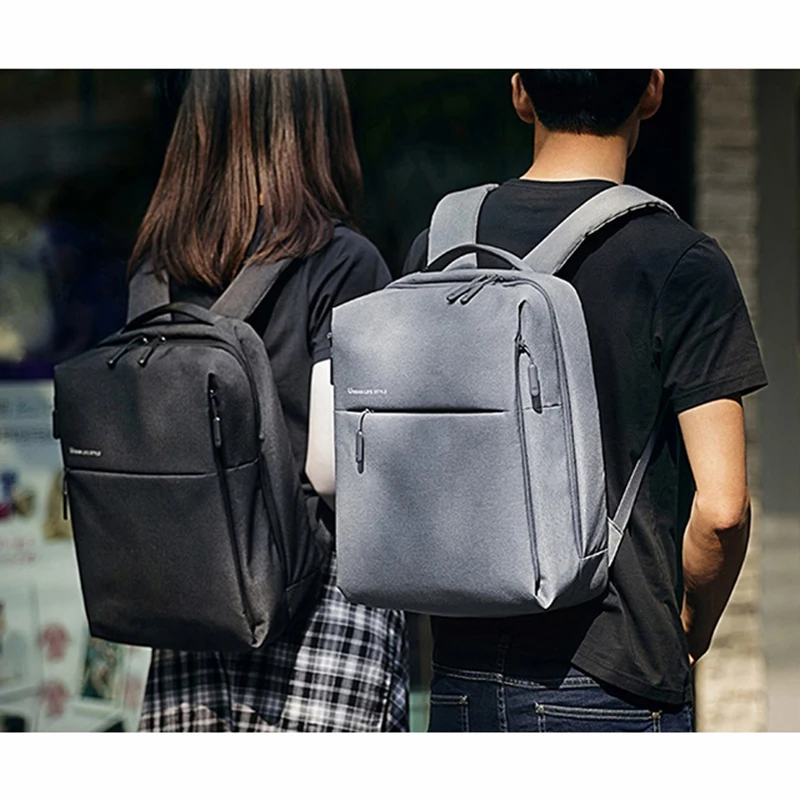 Xiaomi минималистичный городской рюкзак 20L большой емкости серая сумка для ноутбука