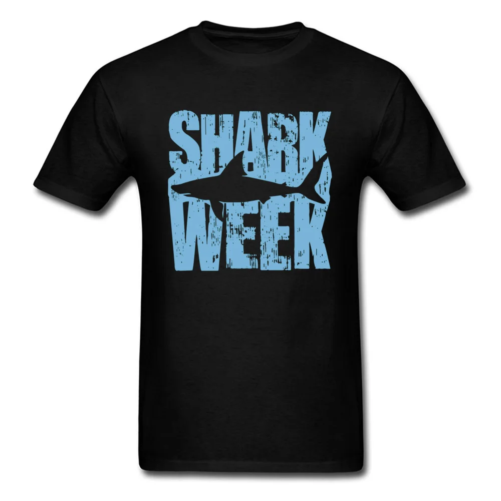 Cool Shark Week 5568 T-shirts 2018 New Fashion Summer Short Sleeve O Neck T Shirt Cotton Men Custom T-shirts Drop Shipping Shark Week 5568 black
