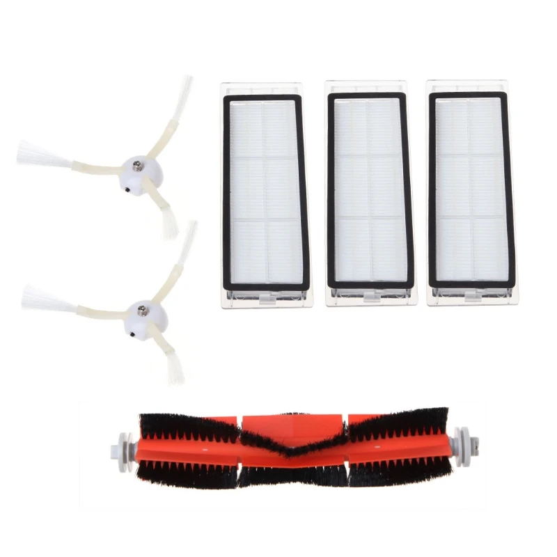 

3PCS hepa filter+2PCS side brush+1PCS main brush Suitable for Xiaomi Mi Robot Vacuum Cleaner parts accessories