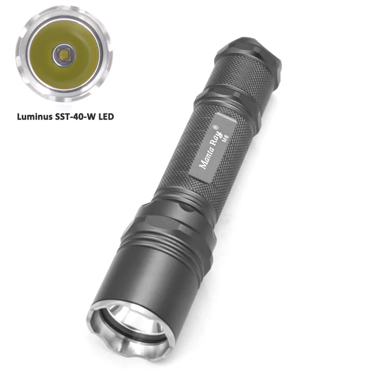 Водонепроницаемый светодиодный фонафонарь Manta Ray M6 10 Вт 18650 лм|torch waterproof|led flashlight18650