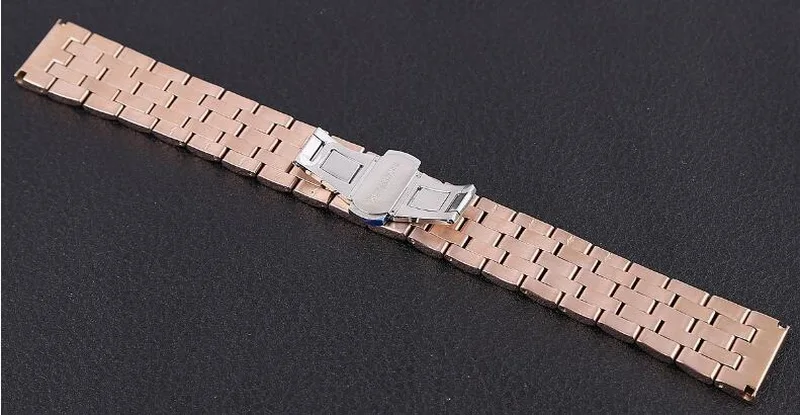 Высокое качество ремешок для часов 18 мм 20 мм 22 мм 24 мм нержавеющая сталь часы ремешок для мужчин серебро розовое золото браслет заменить мужчин т