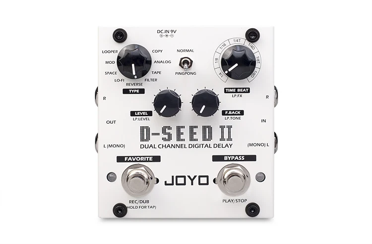 JOYO D-SEED гитарные педали с эффектом delay эффекты задержки гитары ra stompbox двухканальный цифровой задержка True Bypass