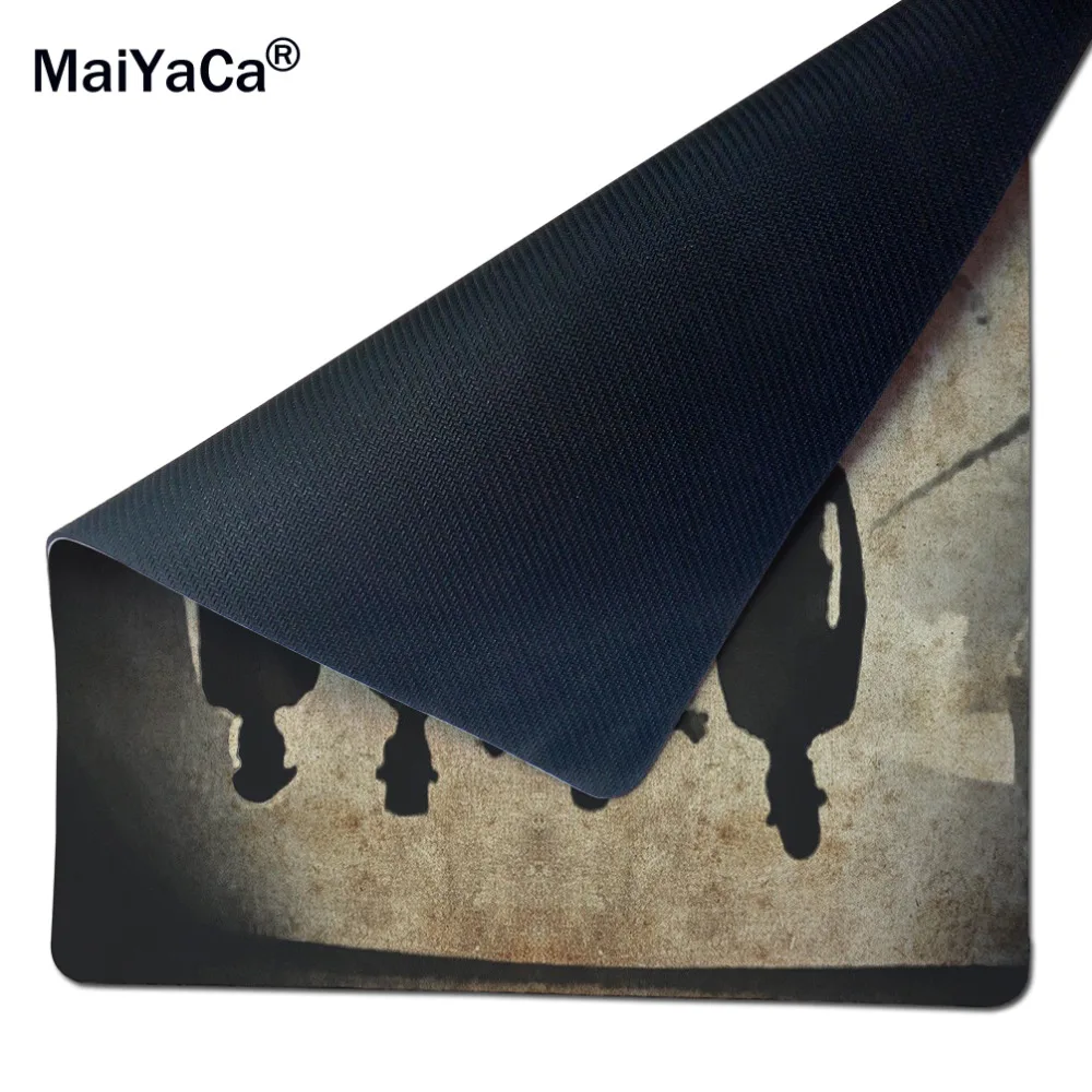 MaiYaCa Back 25x29cm size Rug anti-slip mouse diy design gamer pc large gaming laptop mouse pad black paint rubber mouse pad