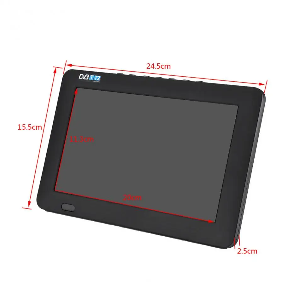 LEADSTAR 9 дюймов DVB-T-T2 цифровое аналоговое телевидение 800x480 разрешение портативный телевизор подходит для Испании Франции Германии