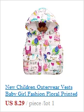 Милые детские куртки с цветочным рисунком для девочек, хлопковый теплый детский жилет для девочек, жилет, детская верхняя одежда, одежда для детей, 3 стиля