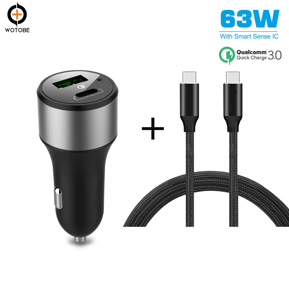 USB C TYPE-C PD 45W Car Charger Fast Charge 3.0 18W 63W Power Laptop Power Adapter with USB for iPhone X / 8/8 Plus Samsung USB C TYPE-C PD 45W Car Charger Fast Charge 3.0 18W 63W Power Laptop Power Adapter with USB for iPhone X / 8/8 Plus Samsung