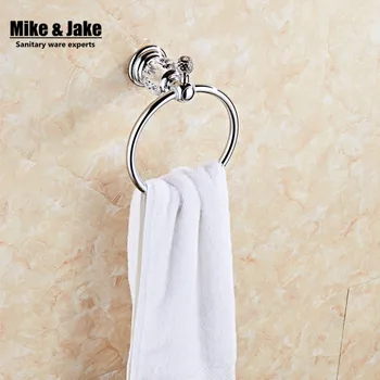 

Chrome bathroom towel ring holder crystal Towel holder Ring,Towel Bar bathroom towel accessories