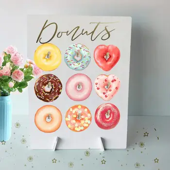 

Donut Wall Wooden Doughnut Display Stand Board For Baby Showers Bridal Shower Weddings Birthday Party