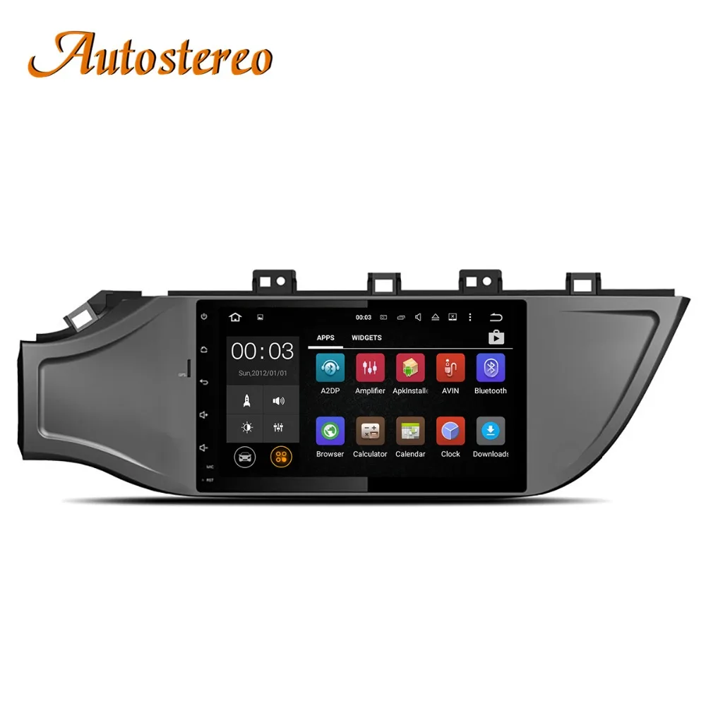 Discount Android 8 Car No DVD Player GPS Navigation For KIA RIO 4 2017+ Head unit multimedia player radio tape recorder 1 DIN IPS screen 4