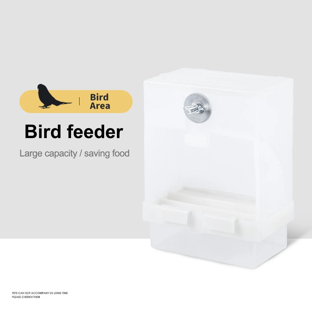 Кормушка для птиц Parrot автоматическая кормушка разделительная PP пластиковая большая емкость изогнутая самоскользящая анти-посыпная