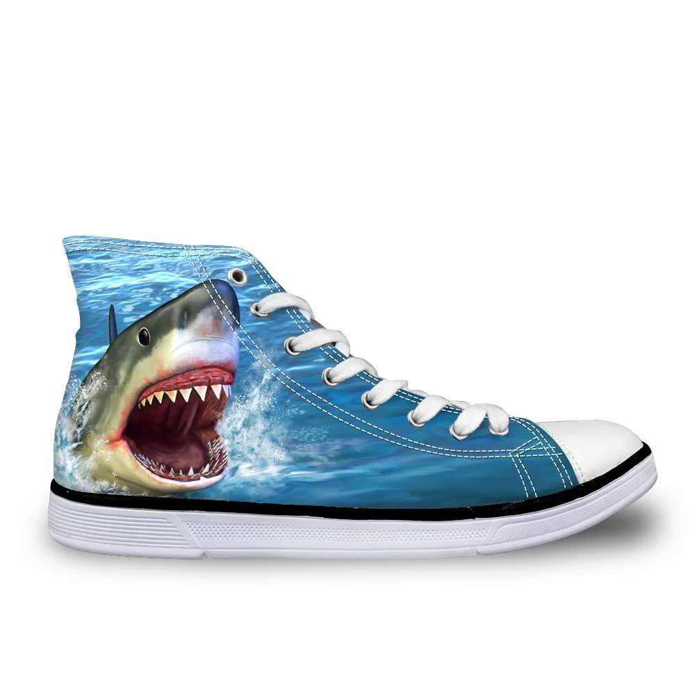 Haute Bleu Noisydesigns top c4504ak High Printemps c4286ak Hommes Pour Loisirs Toile Top Chaussures Custom Classique Vulcaniser Imprimé Requin Mode RIdwqrd