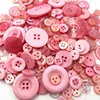 Pink 50 Gram DIY Making Hand Knitting doll's clothing Buttons Resin Promotions Mixed Sewing Scrapbook PT239 1