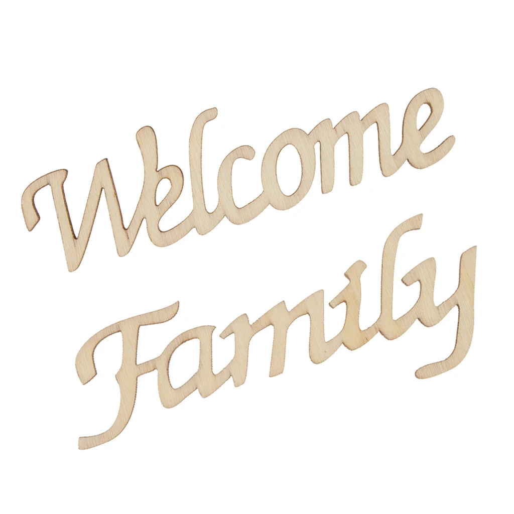 WELCOME Cutout Tabletop Sign New 14 1/2" X 4 1/2" 