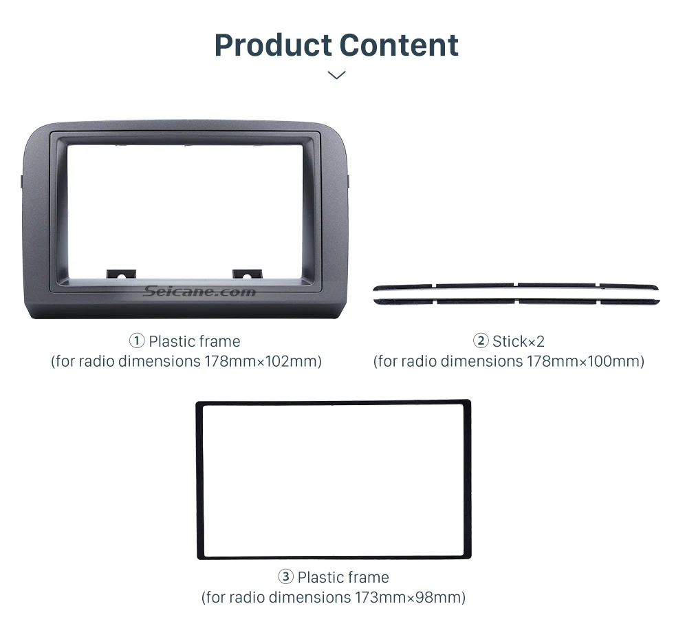 Seicane Идеальный черный двойной Дин Радио Фризовая отделка комплект для 2005 FIAT CROMA стерео тире CD Frame Панель отделкой установка комплект