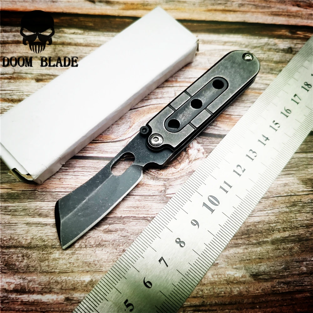 

118mm 5CR15MOV Blade Knives Folding Blade Knife Mini Pocket Wallet Keychain Knives Survival EDC Tool Cutter Peeler Drop Ship